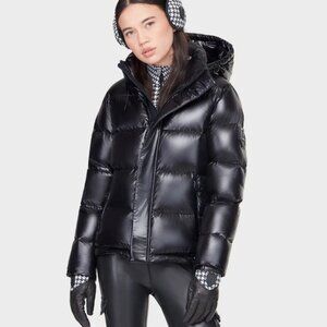 Rudsak Joon Women's Down Coat - Limited Edition, Black Gloss